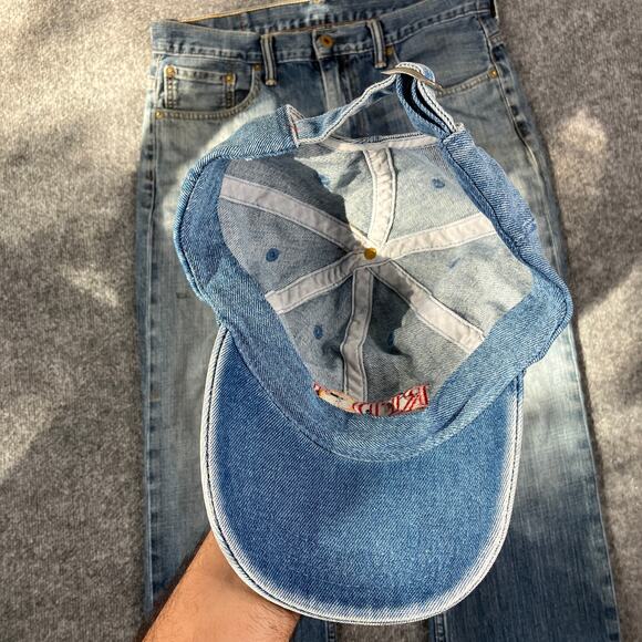 RFD-TV Hat Mens Adjustable Blue Denim Embroidered Logo Western Farm Rodeo - Picture 6 of 7